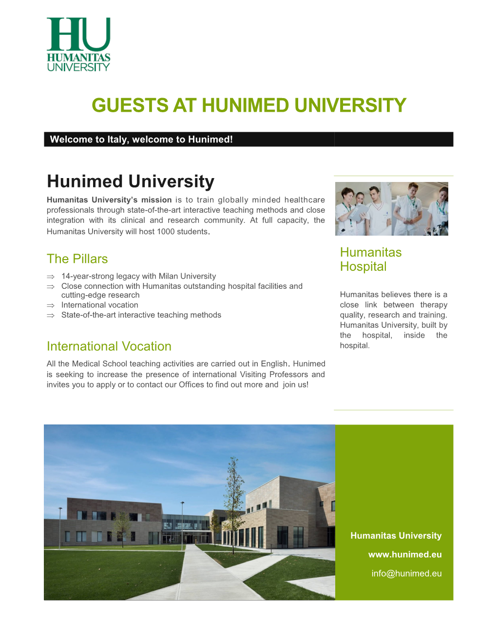 How to Join Humanitas University