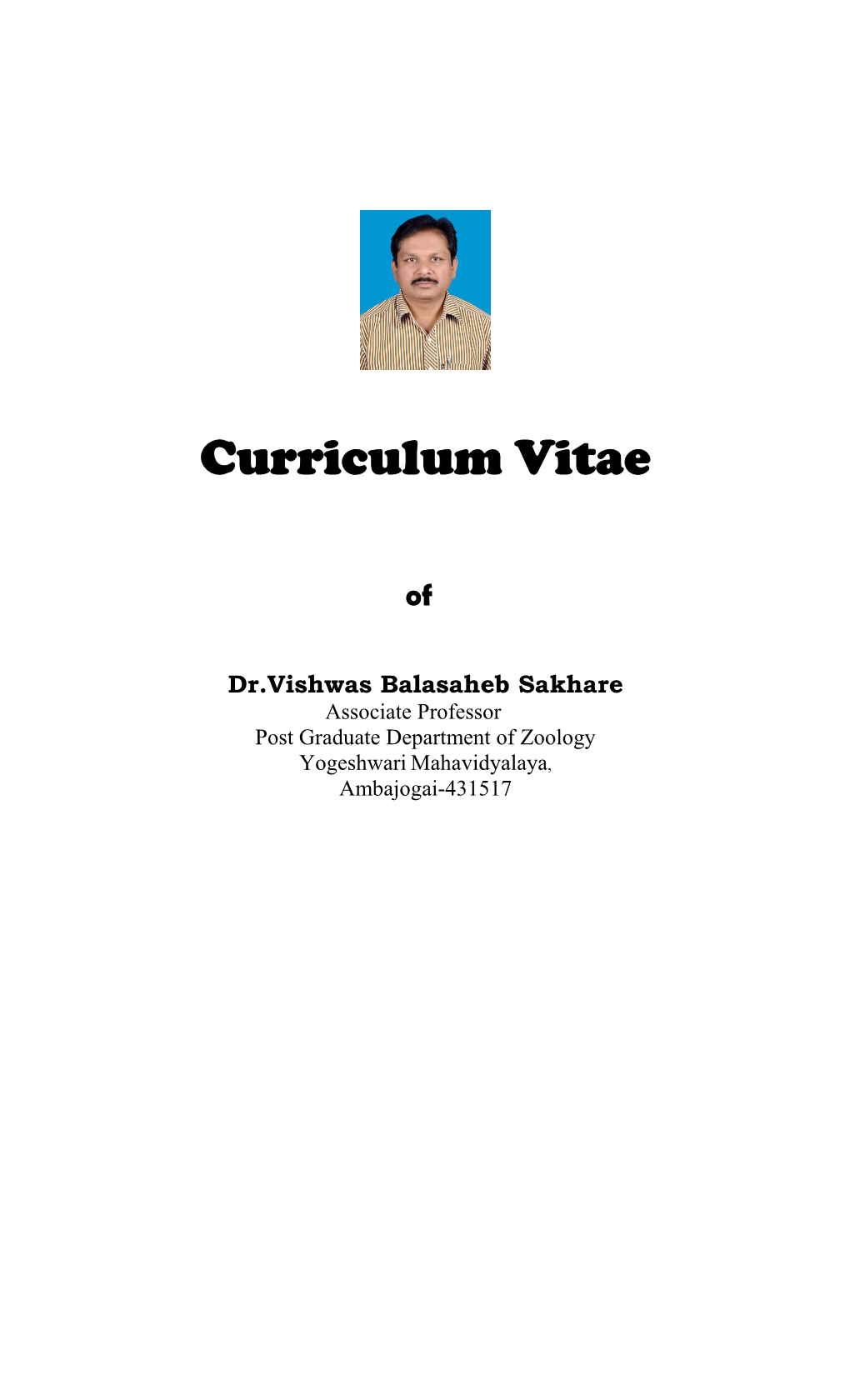 Curriculum Vitae