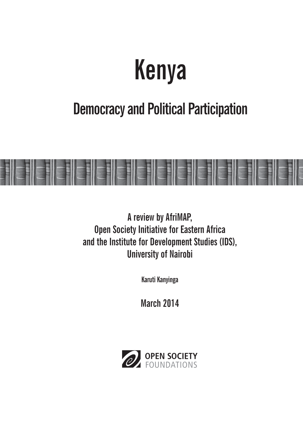 Kenya: Democracy and Political Participation