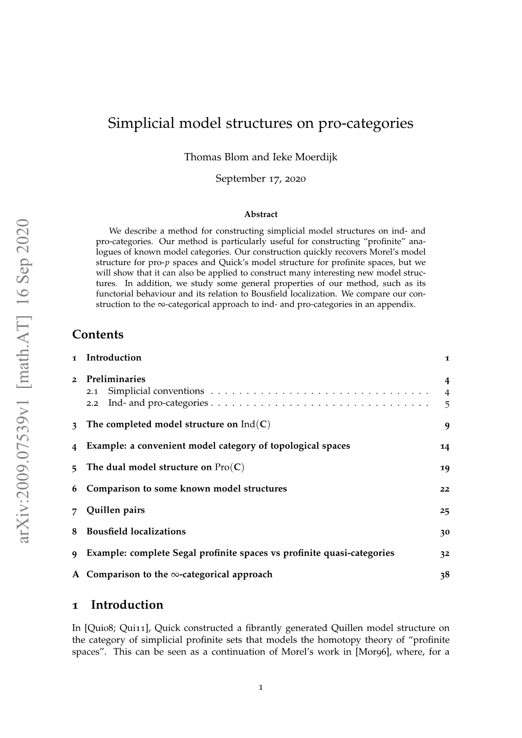 Simplicial Model Structures on Pro-Categories