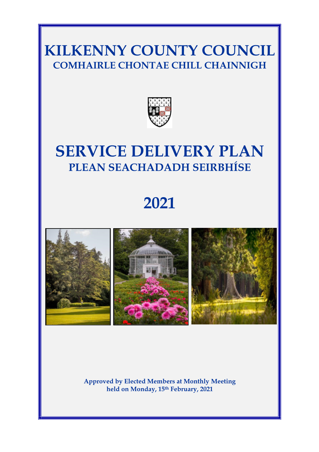 2021 Service Delivery Plan