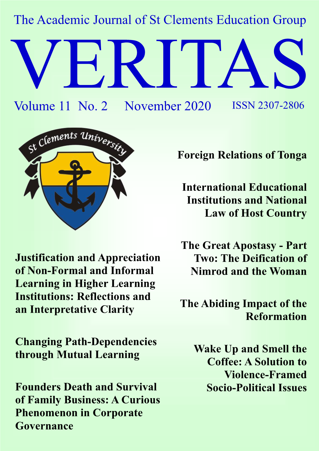 VERITAS November 2020