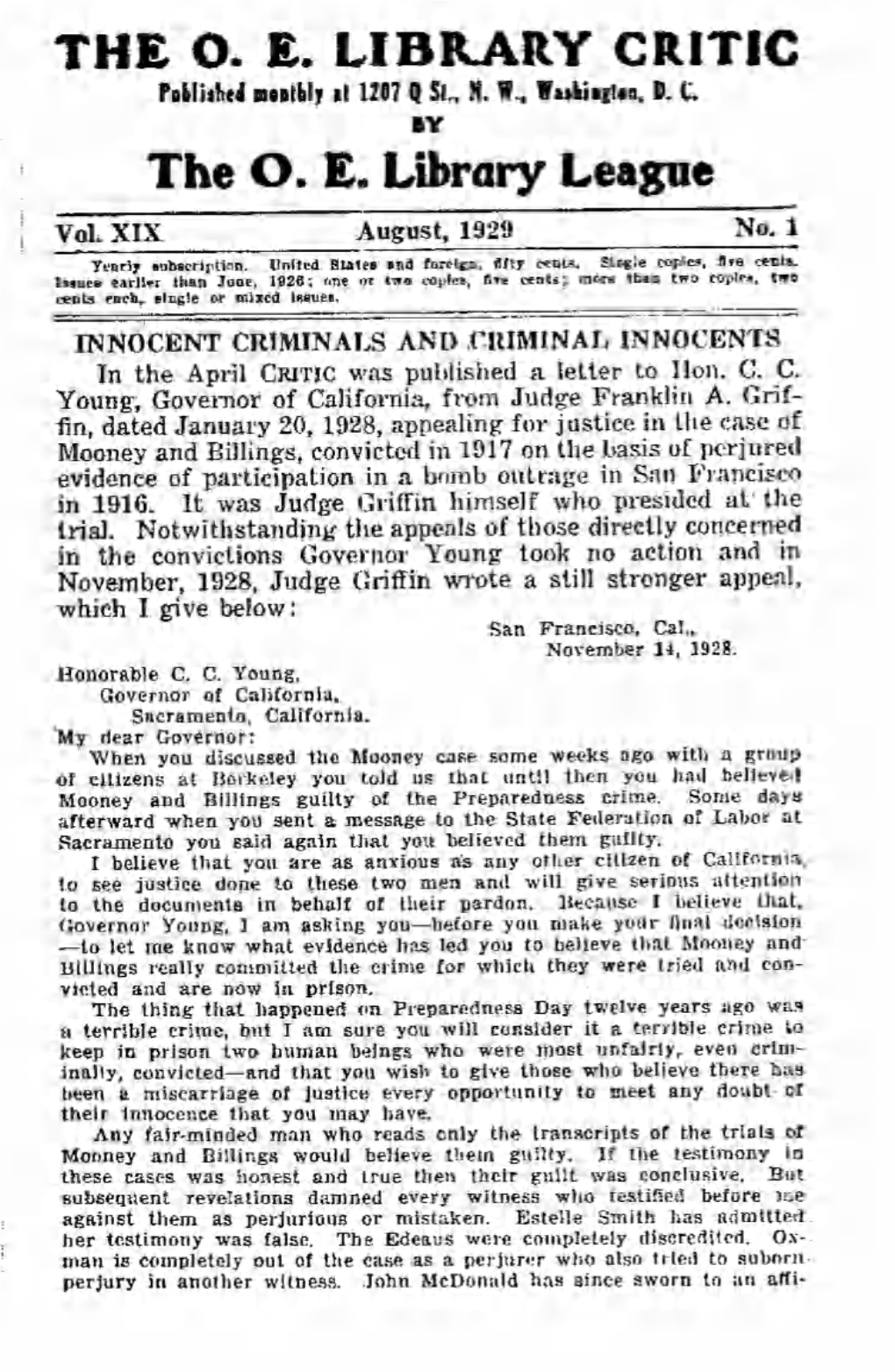 OE Library Critic V19 1929-1930