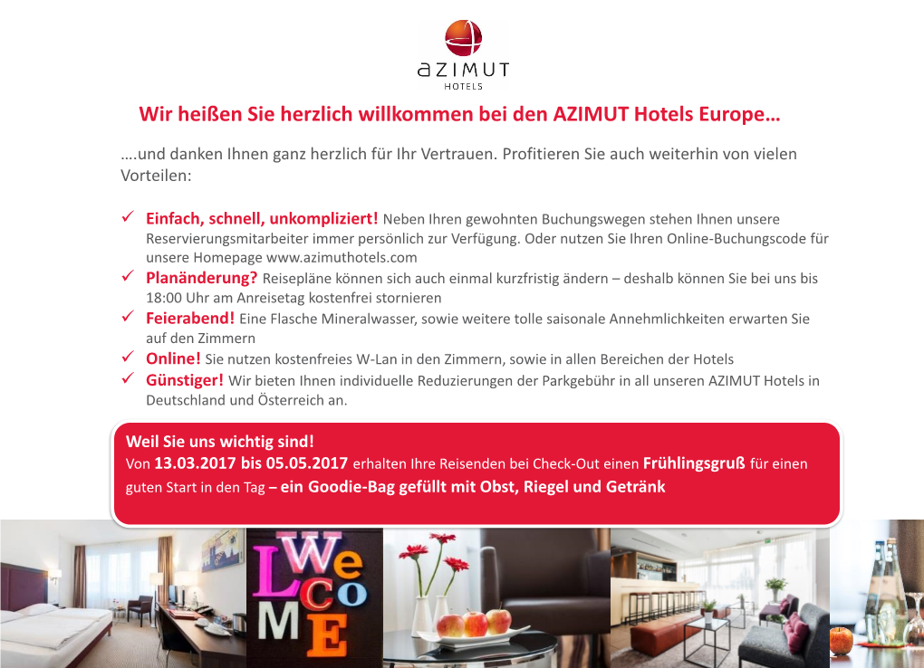 AZIMUT Hotel Berlin Kurfuerstendamm, Summer Magic Special Offer