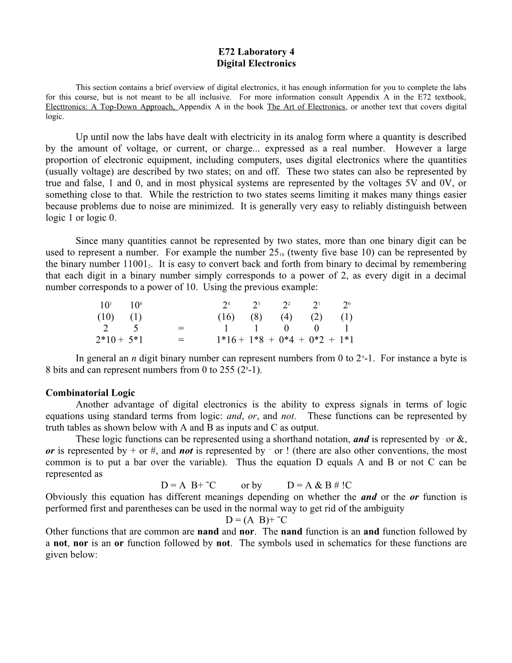 Digital Electronics