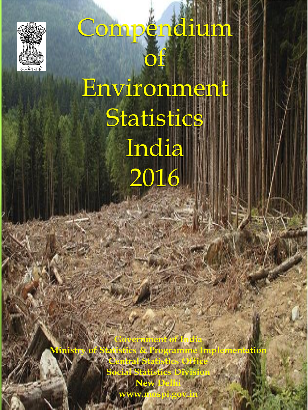 Compendium of Environment Statistics India 2016