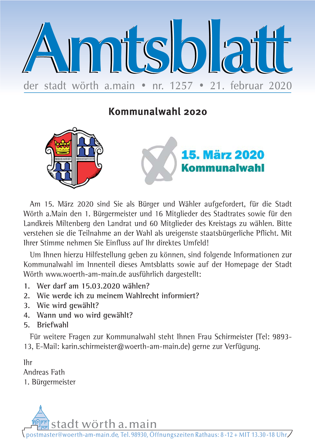 2020 02 21 Amtsblatt Nr. 1257