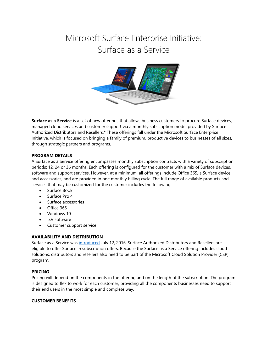 Surface As a Service