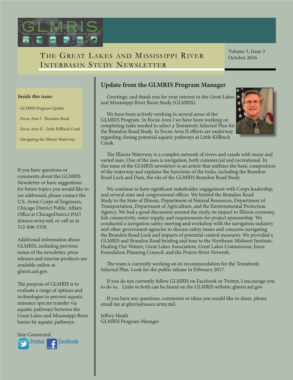 The Great Lakes and Mississippi River Interbasin Study Newsletter