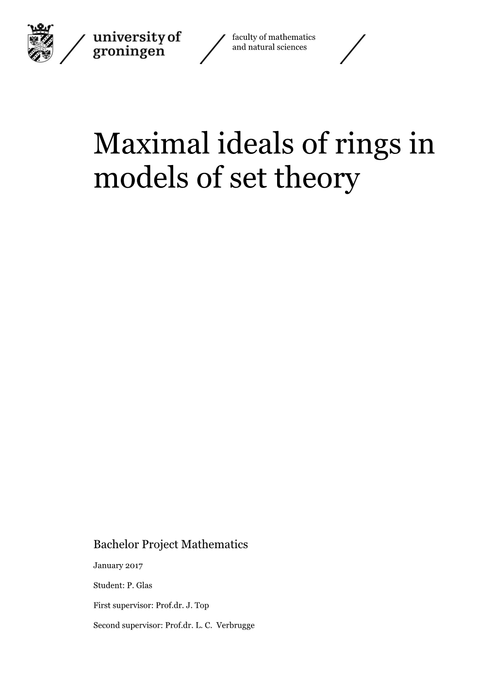 Maximal Ideals of Rings in Models of Set Theory