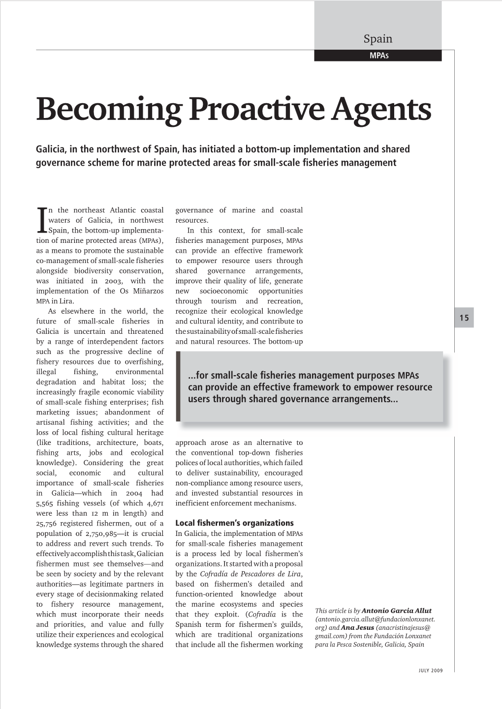 Becoming Proactive Agents