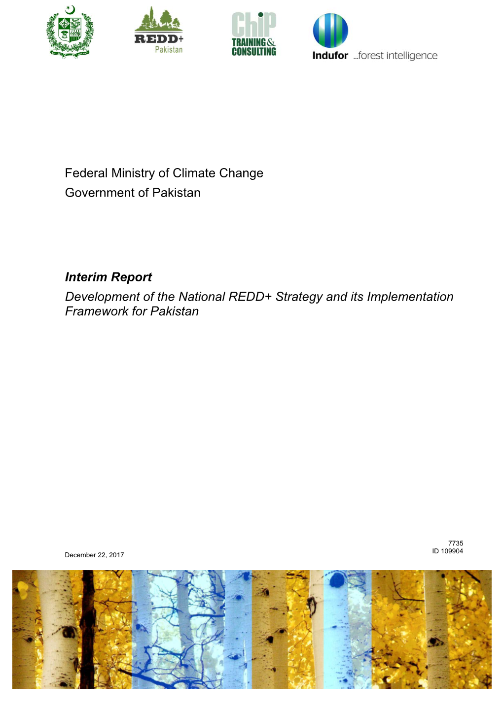 Federal Ministry of Climate Change Government of Pakistan Interim