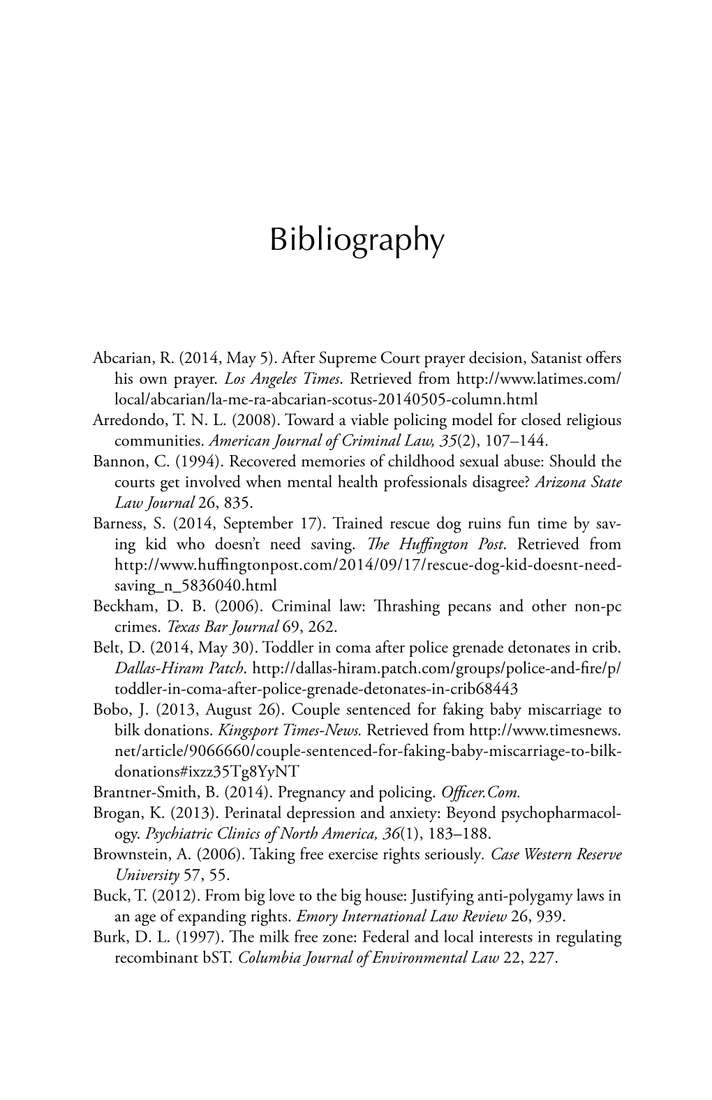 Bibliography