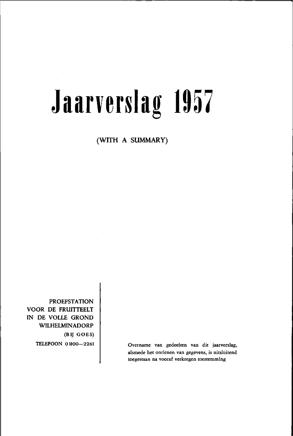 Jaarverslag 1937