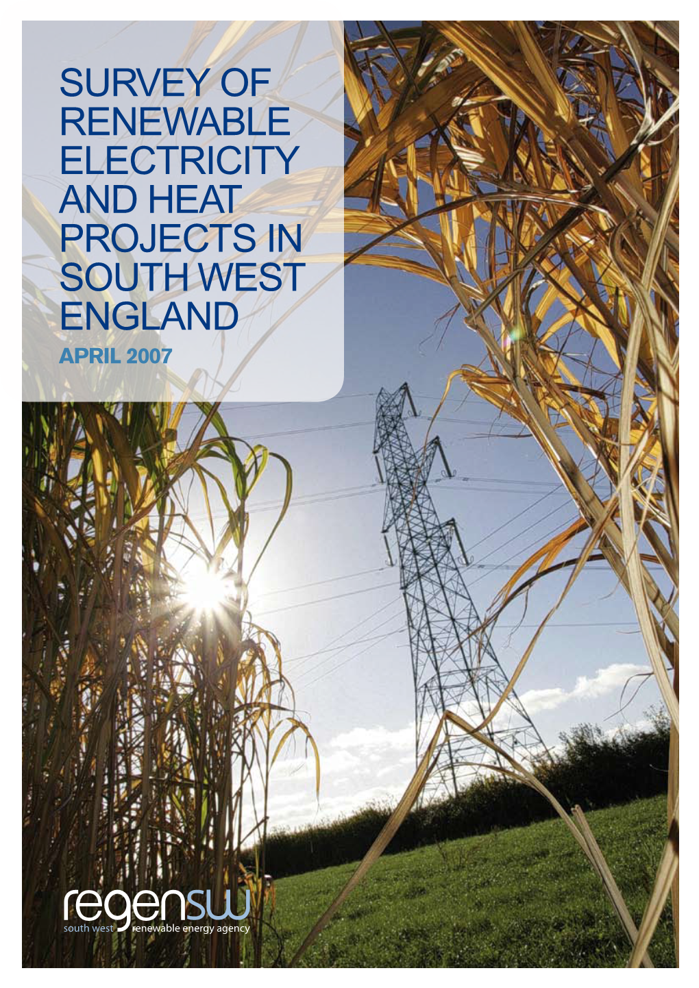 Survey of Renewable Electricity and Heat Projects in South West England April 2007 3 CONTENTS 5 Overview - Renewable Electricity