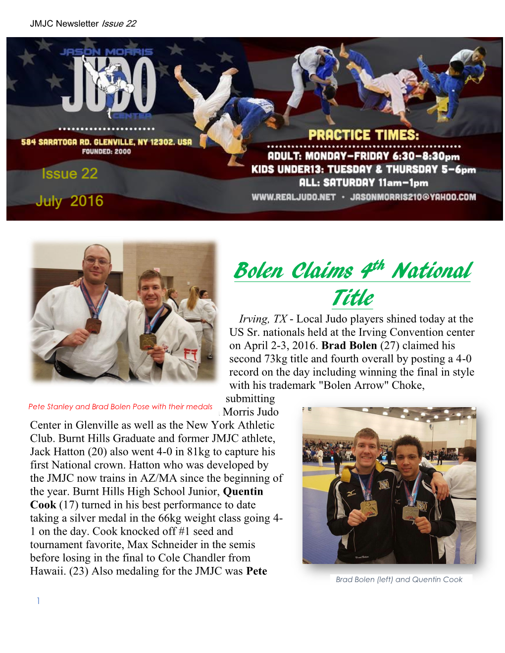 JMJC Newsletter Issue 22