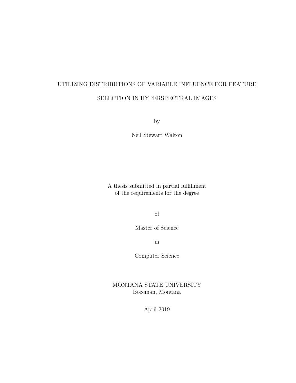 Utilizing Distributions of Variable Influence for Feature Selection In