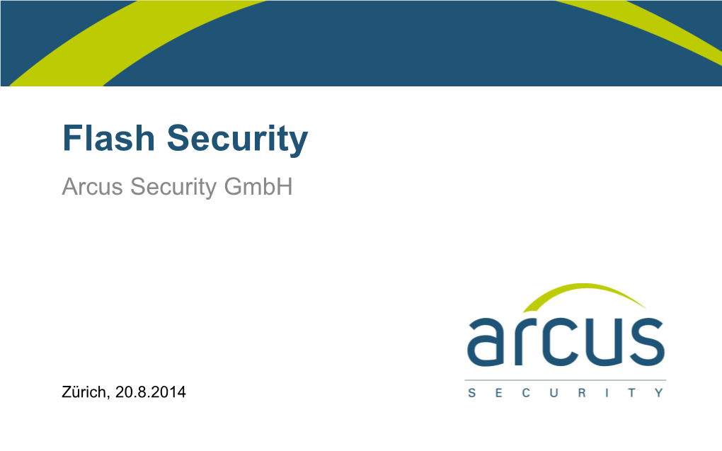 Flash Security Arcus Security Gmbh