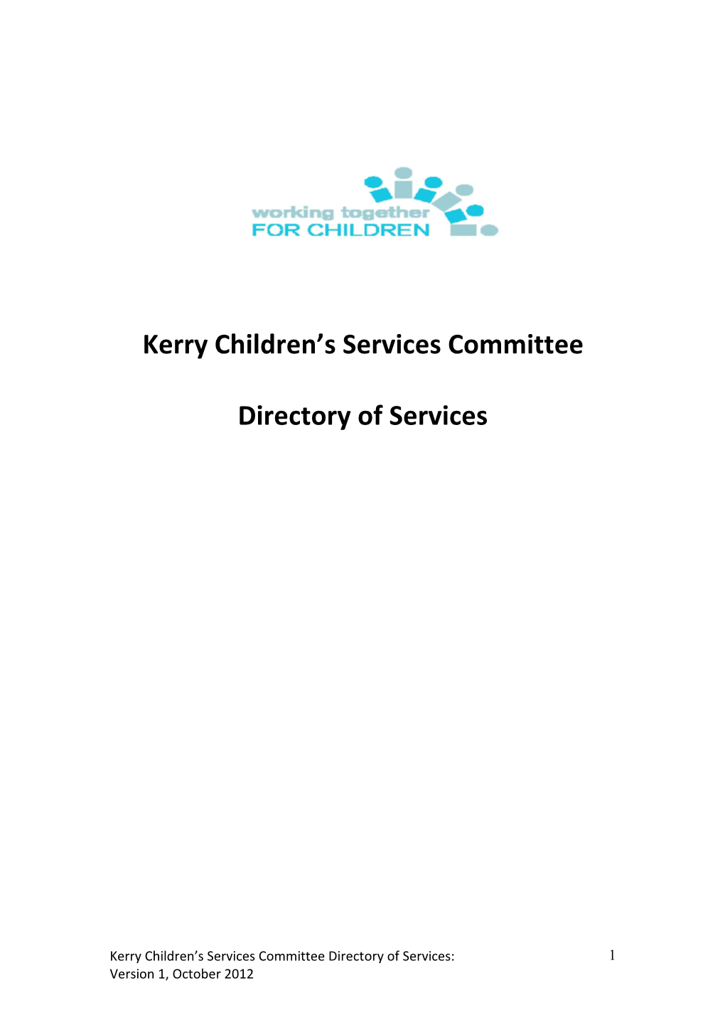 Kerry Children and Young Peoples Services Committee Directory Of