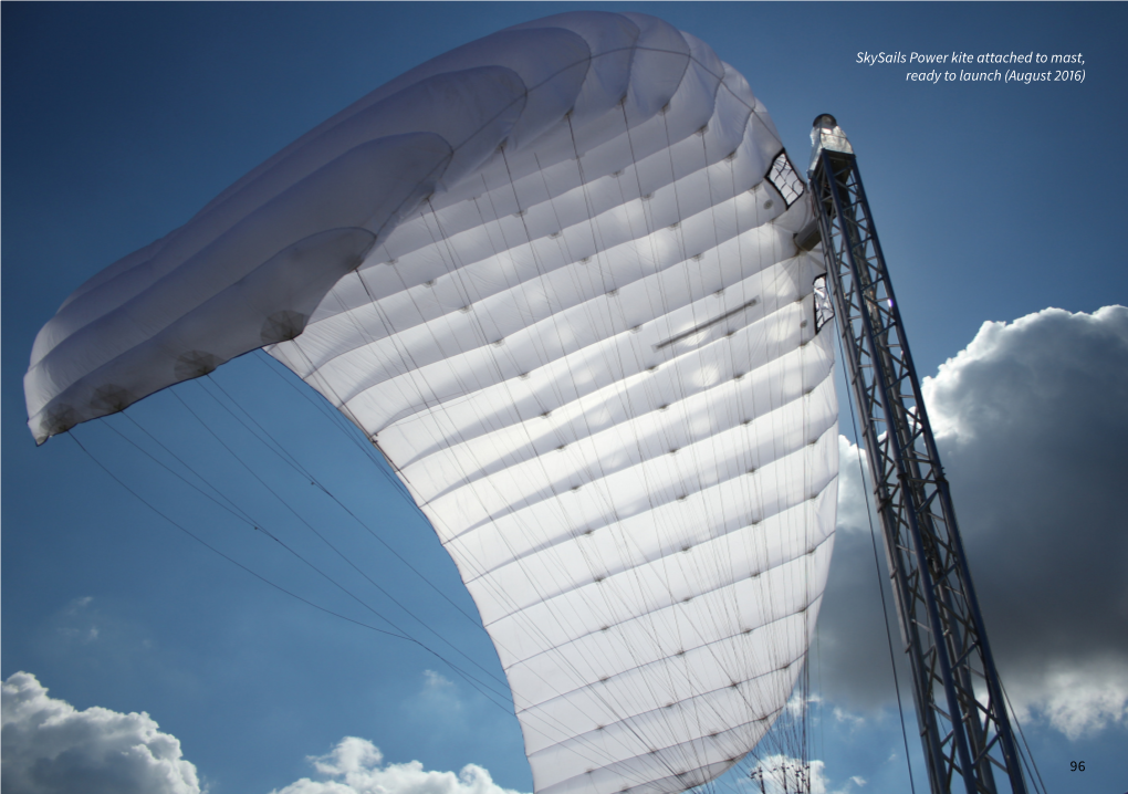 Skysails Power Kite Attached to Mast, Ready to Launch (August 2016)