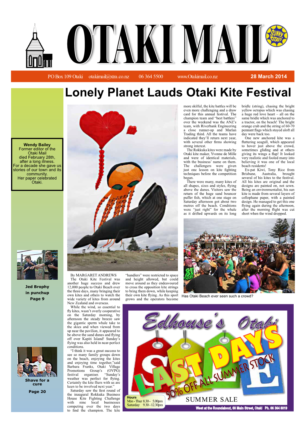 Lonely Planet Lauds Otaki Kite Festival