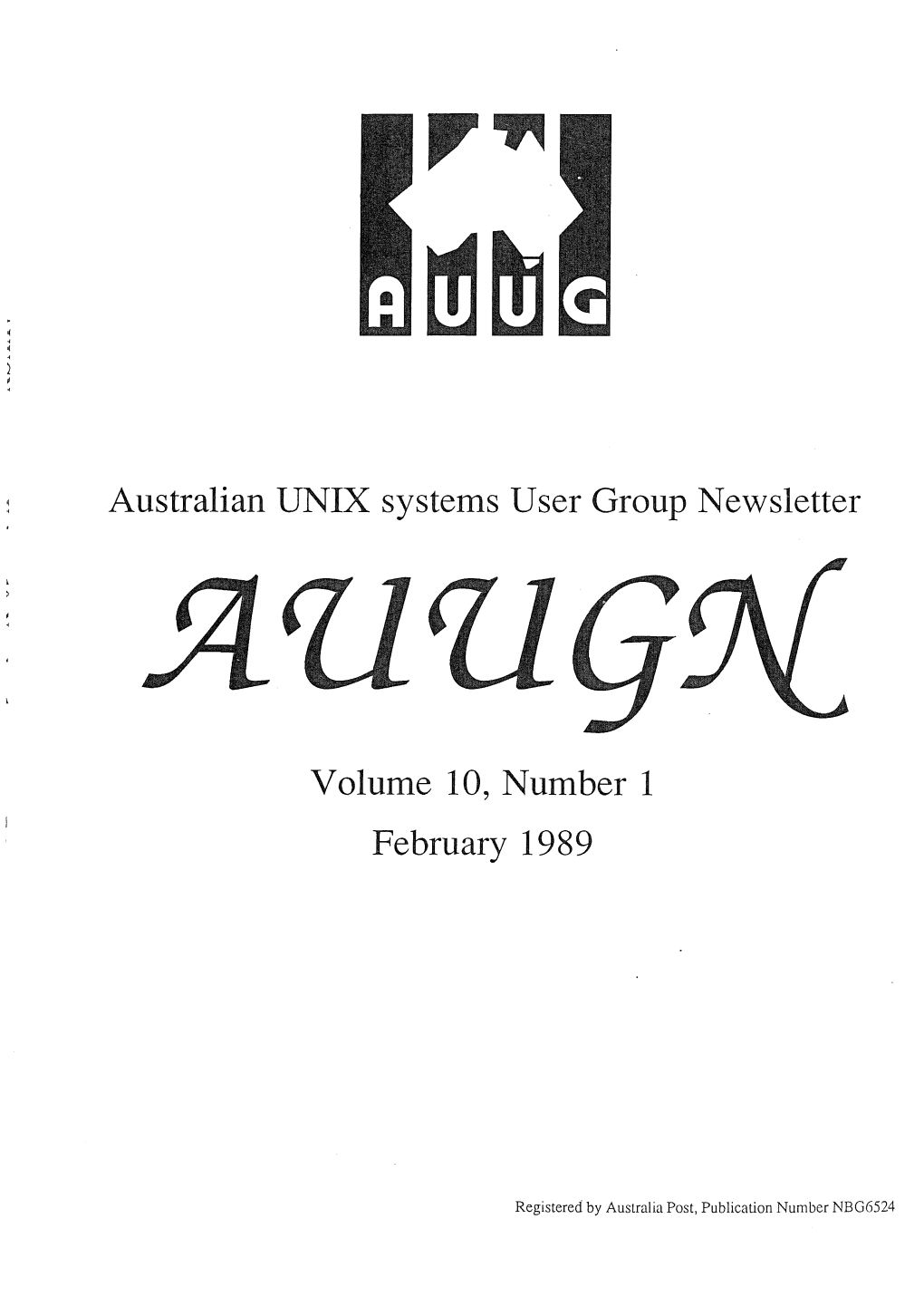 Australian UNIX Systems User Group Newsletter Volume 10