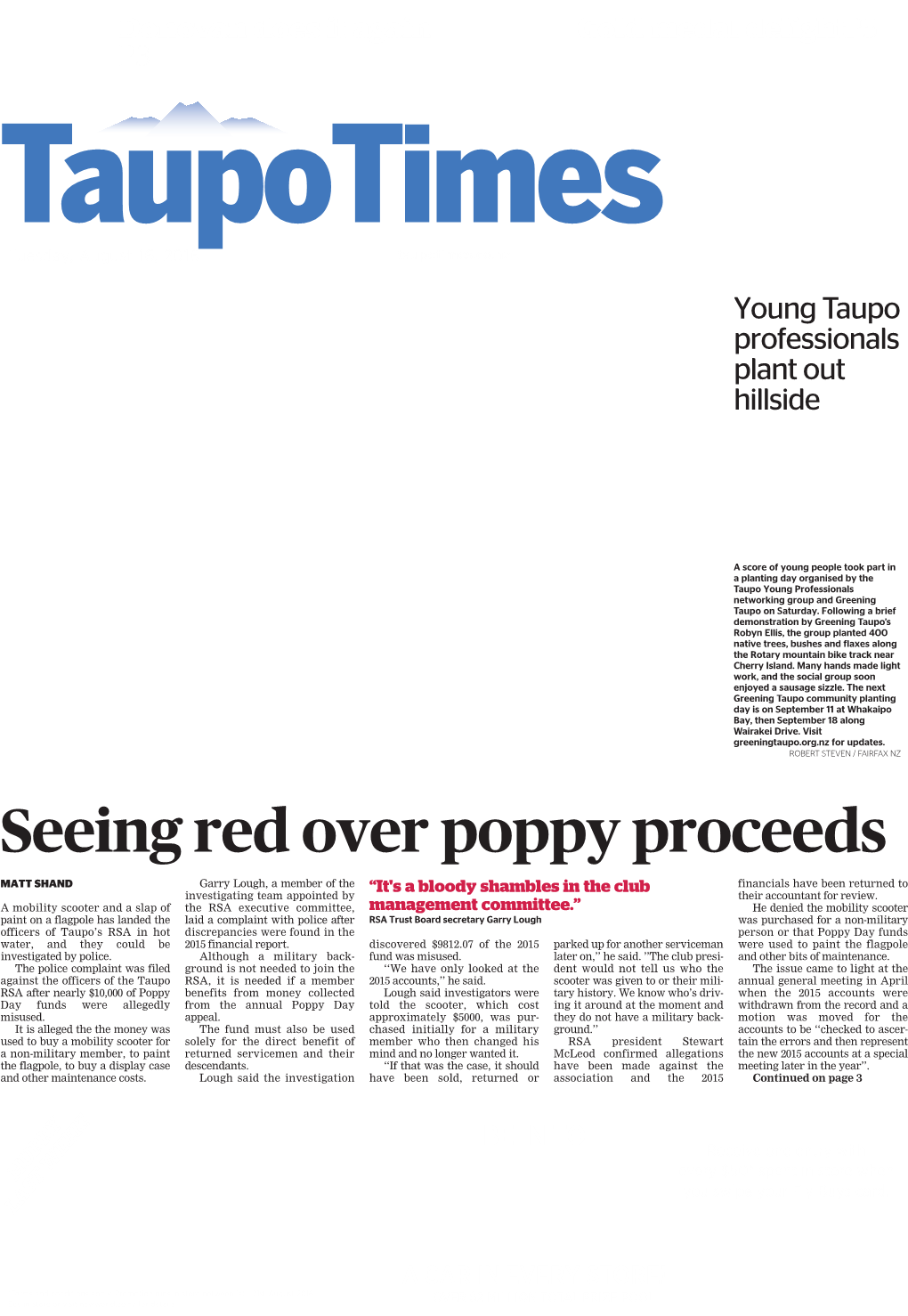 Seeing Red Over Poppy Proceeds