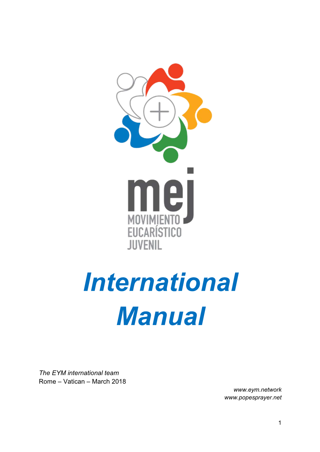 International Manual March 2018