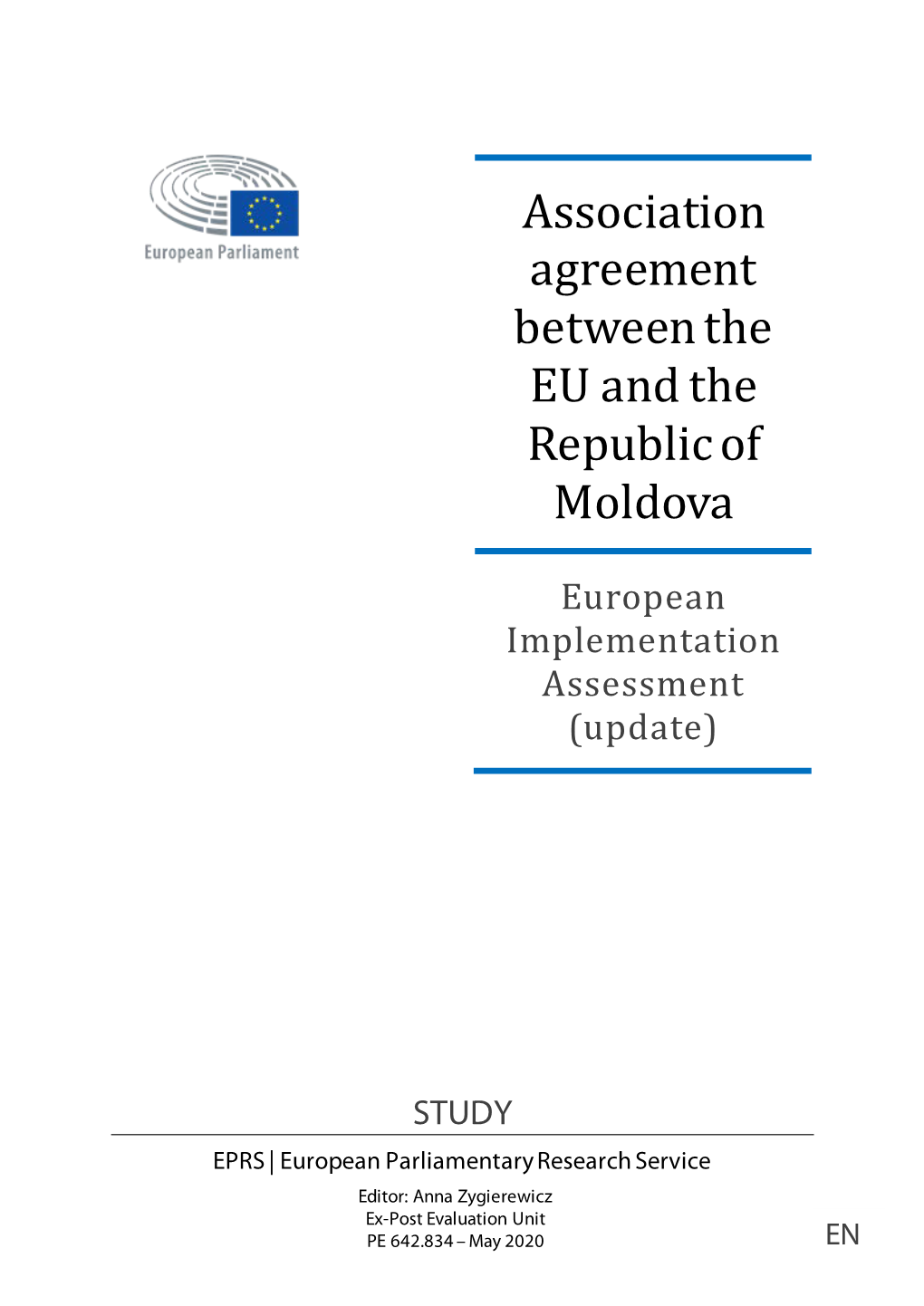 Association Agreement Between the EU and the Republic of Moldova