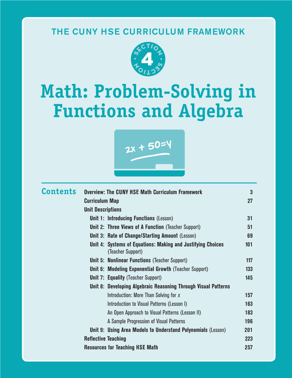 4 Math: Problem-Solving in Functions and Algebra
