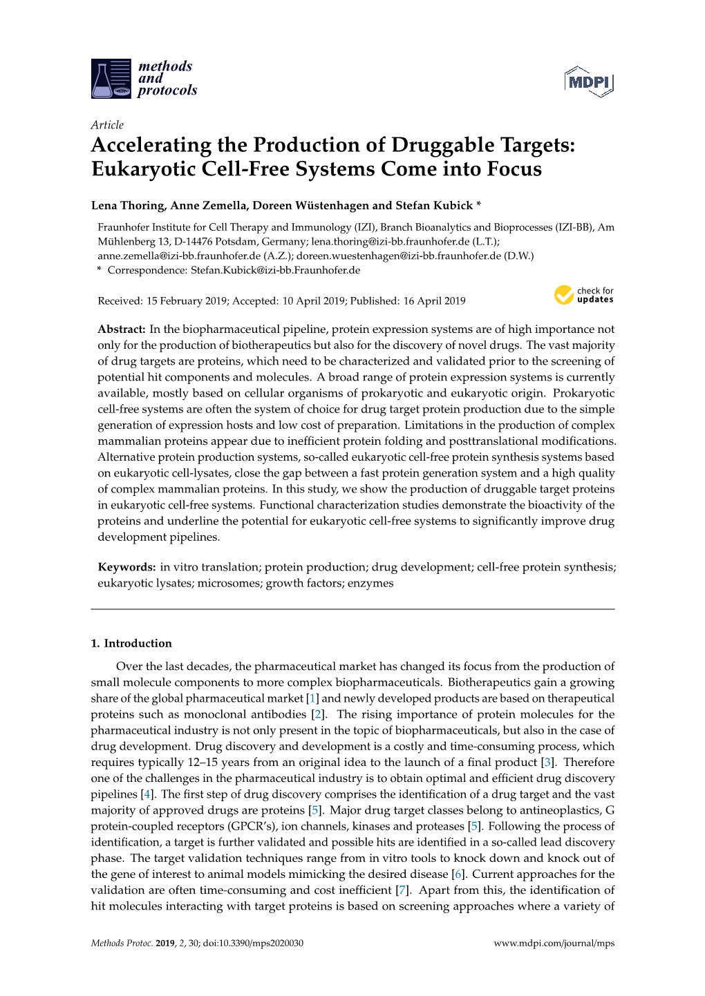 Eukaryotic Cell-Free Systems Come Into Focus