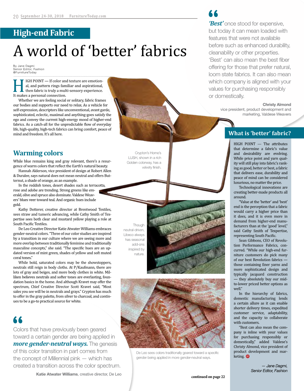 High-End Fabric: a World of 'Better'