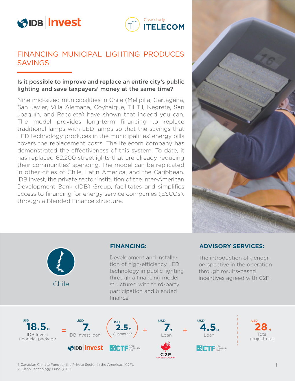 Financing Municipal Lighting Produces Savings (Chile)