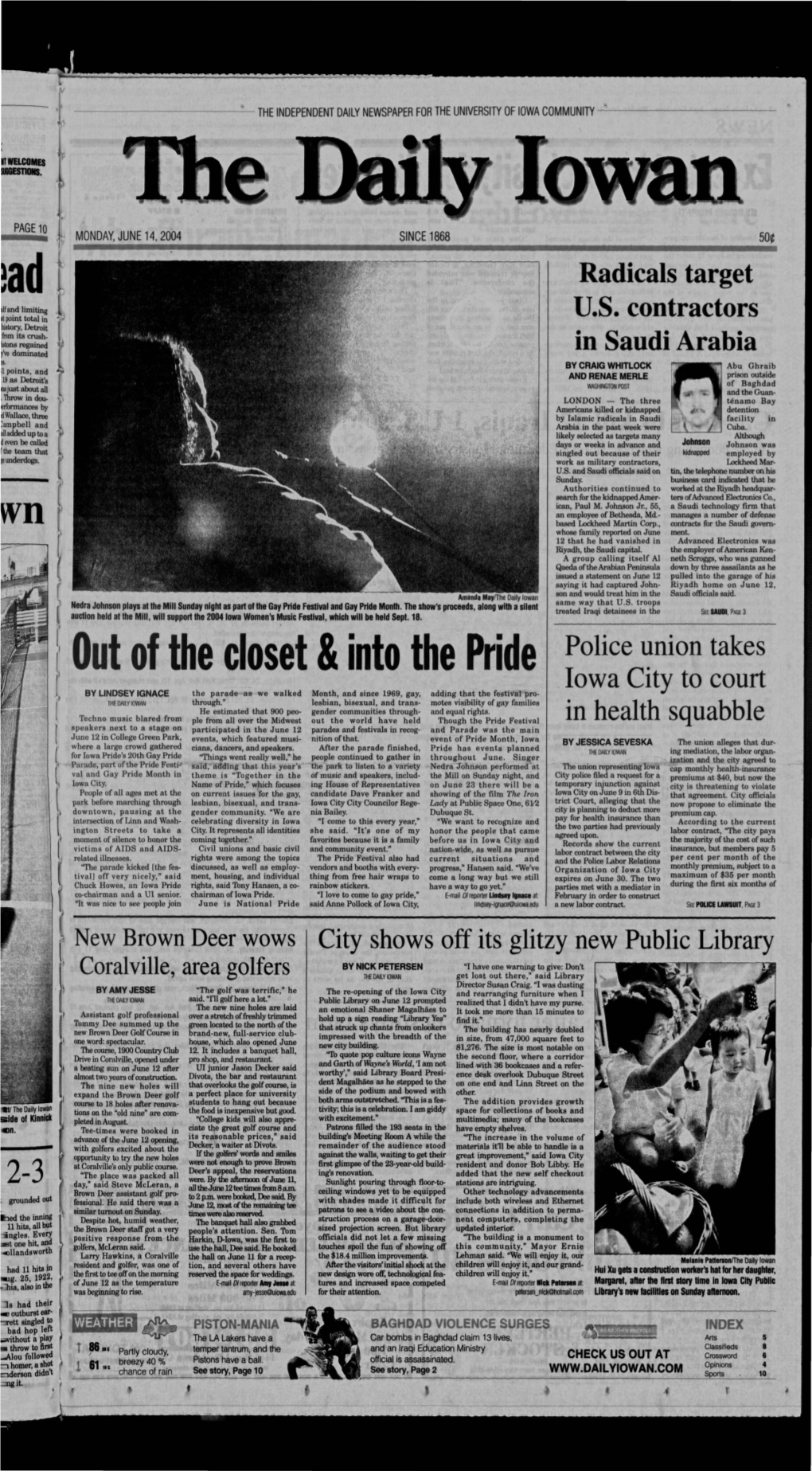 Daily Iowan (Iowa City, Iowa), 2004-06-14