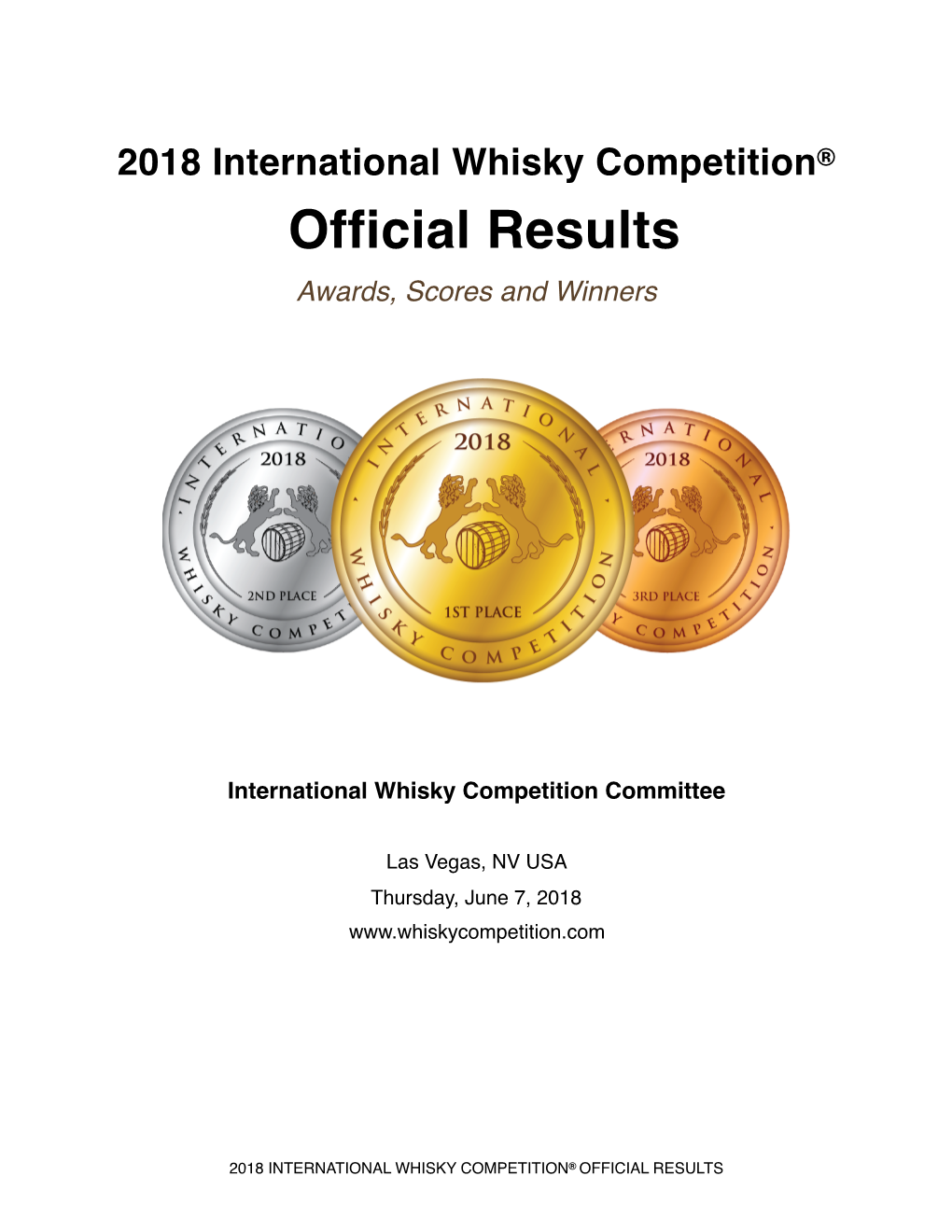 2018 IWC Official Results MASTER PAGES