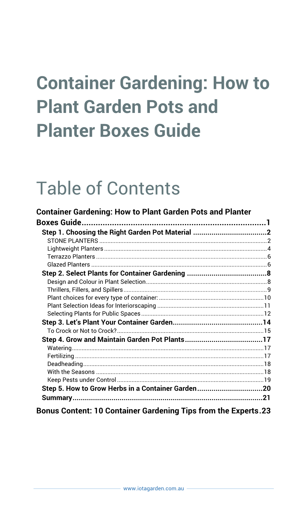 How to Plant Garden Pots and Planter Boxes Guide with Bonus Content