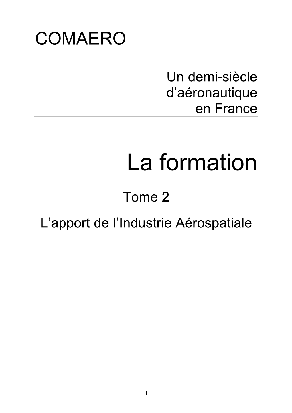 Un Demi-Siècle D'aéronautique En France