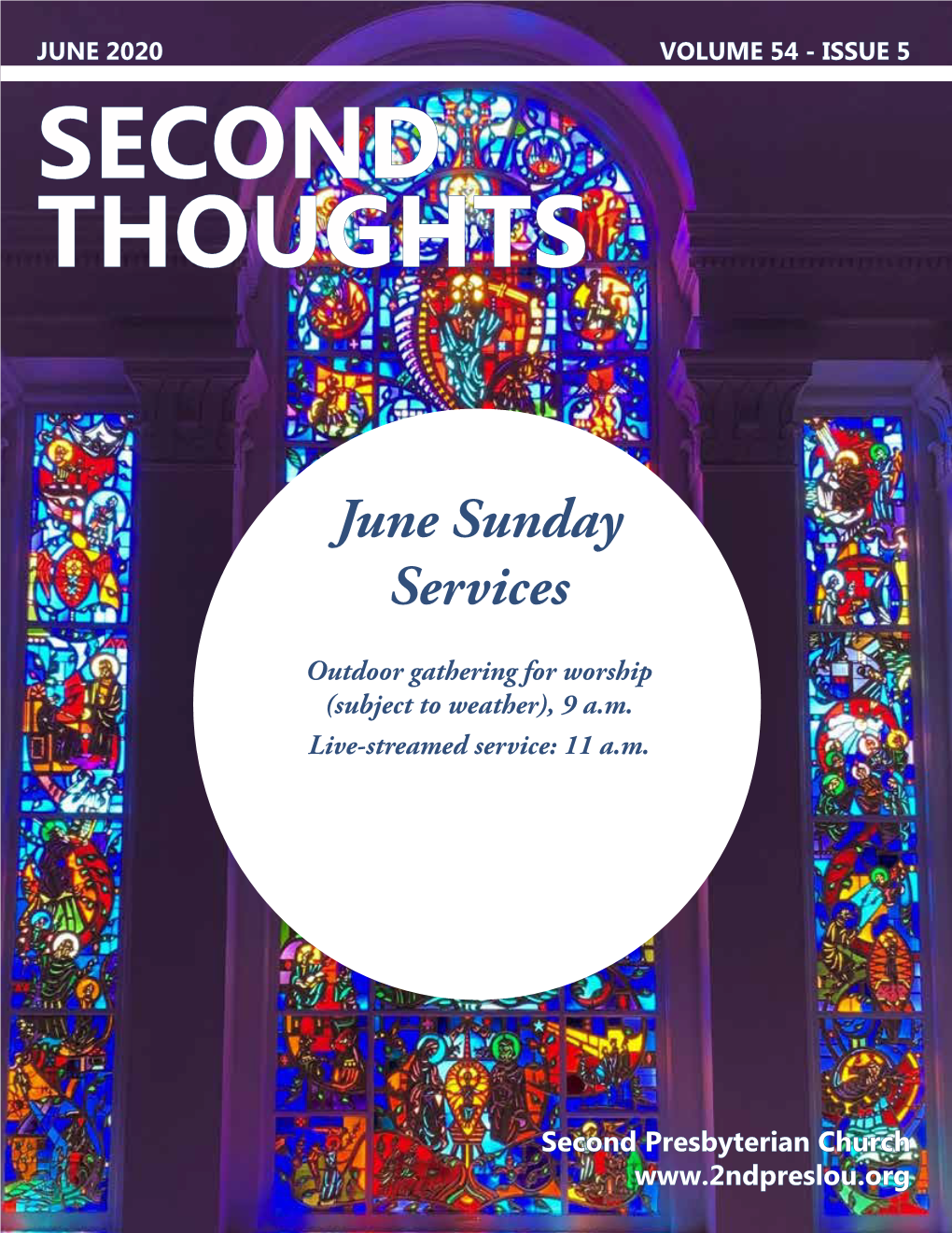 June 2020 Volume 54 - Issue1 5 Second Thoughts