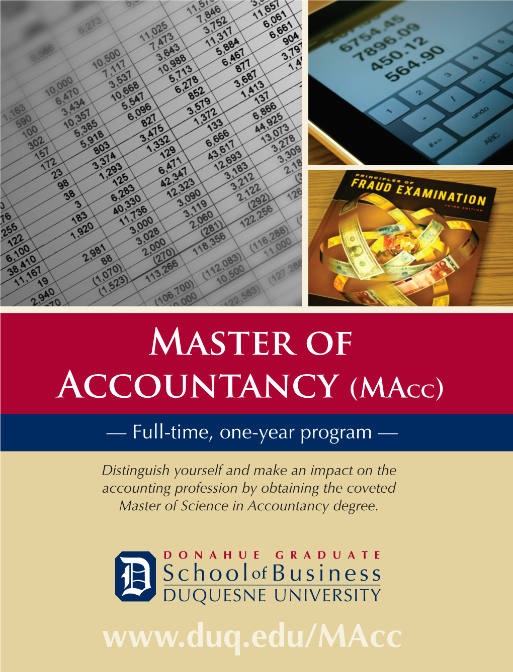 Master of Accountancy (Macc) — Full-Time, One-Year Program —