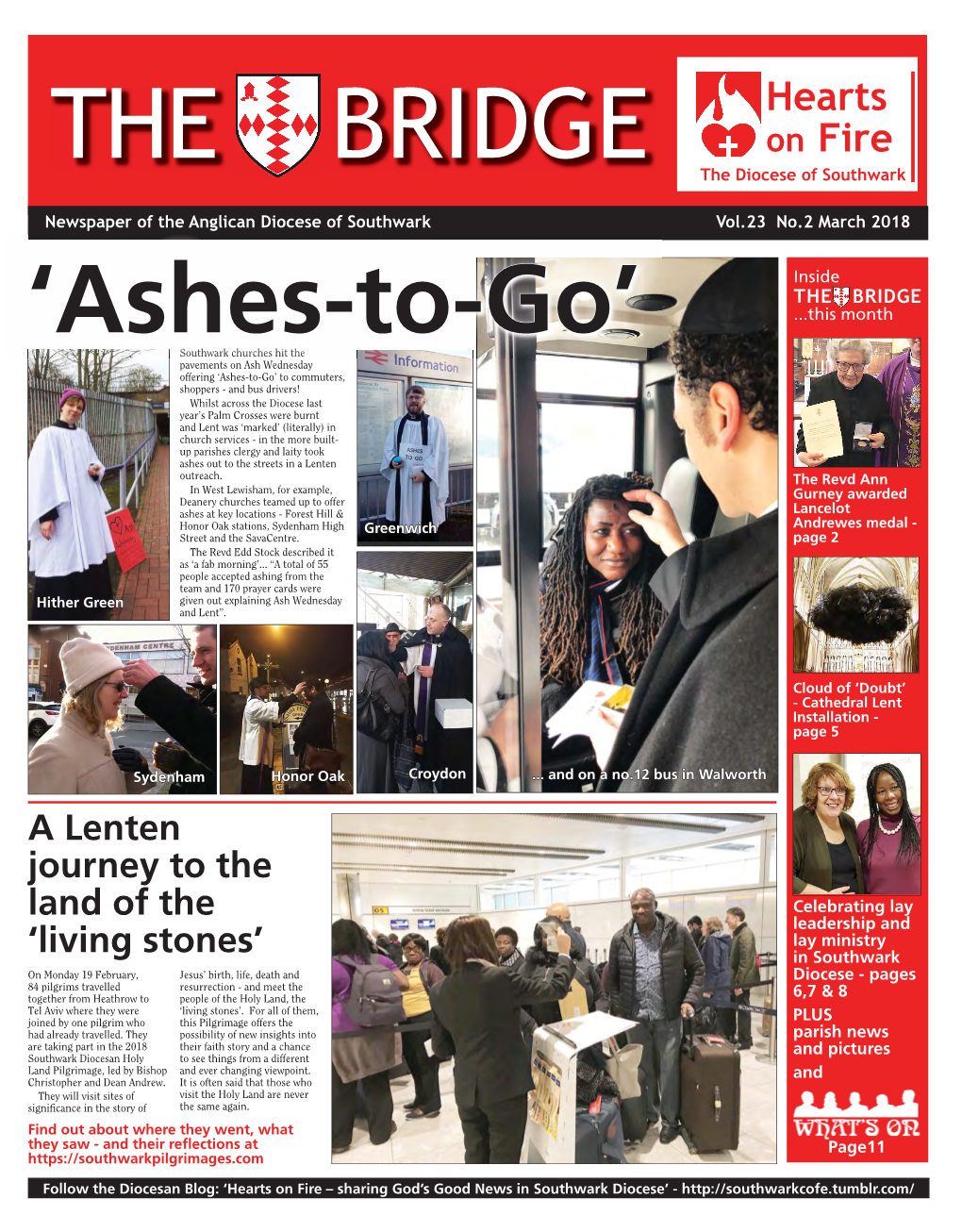 Hearts on Fire – Sharing God’S Good News in Southwark Diocese’ - 2 the BRIDGE