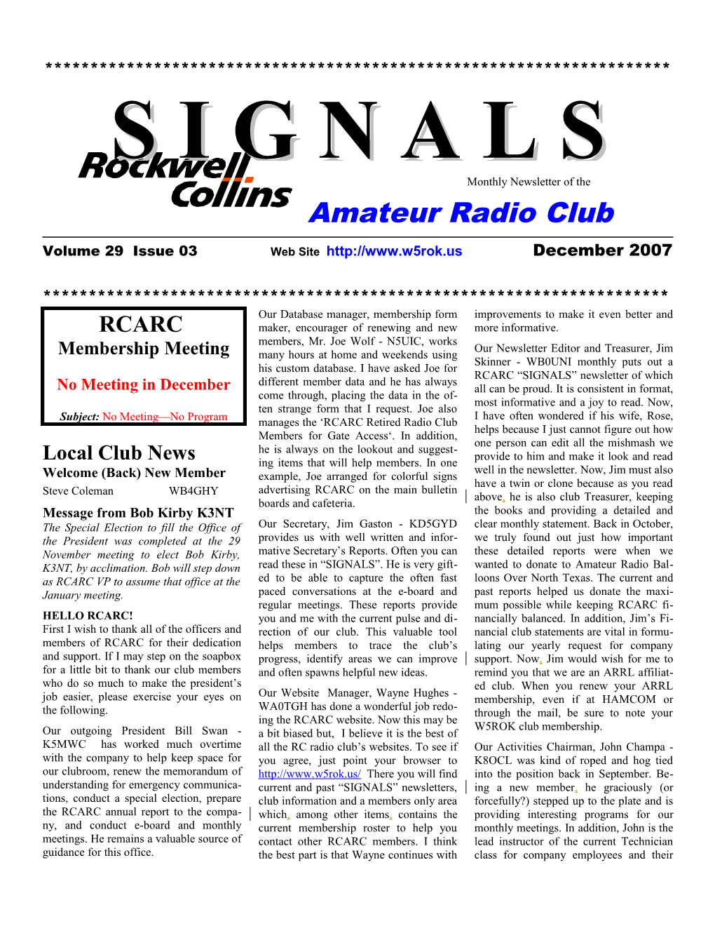 Amateur Radio Club