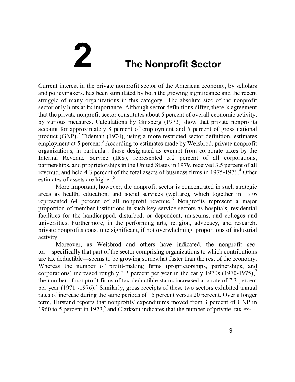 2 the Nonprofit Sector