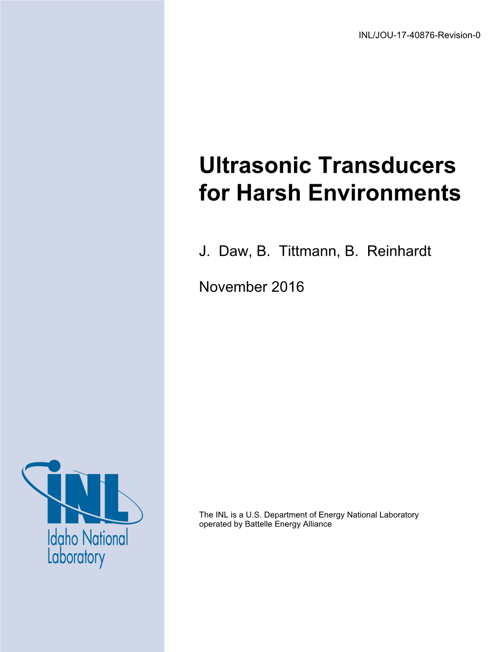 Ultrasonic Transducers for Harsh Environments