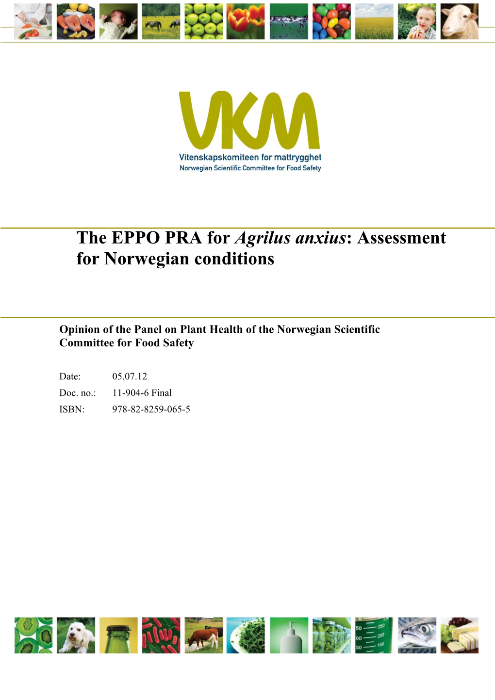 The EPPO PRA for Agrilus Anxius: Assessment for Norwegian Conditions