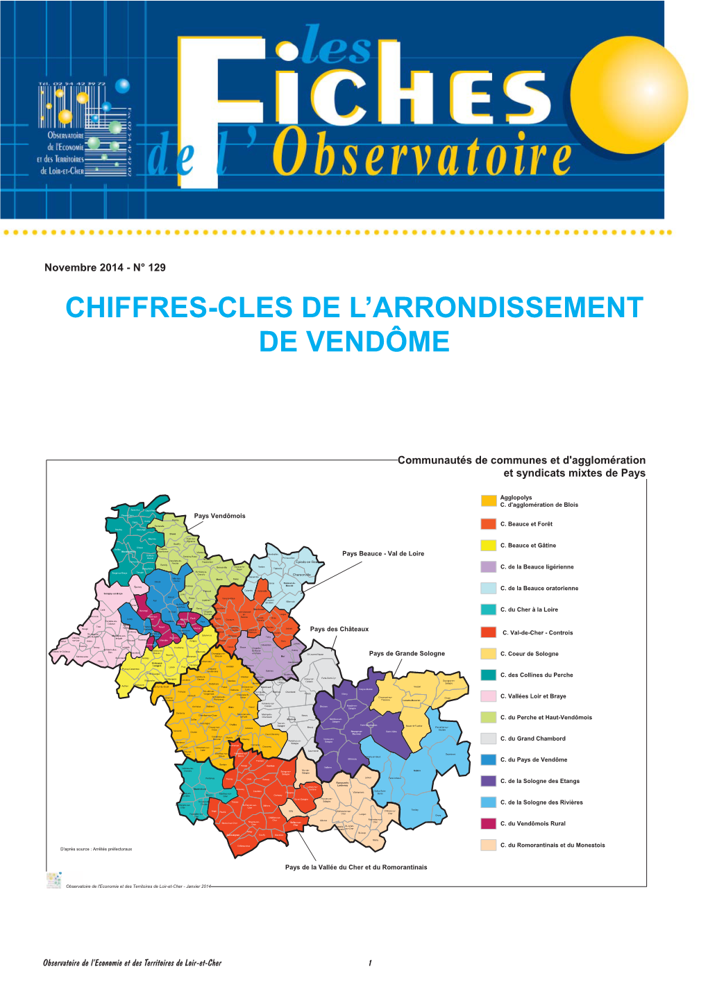 Chiffres-Cles De L'arrondissement De Vendôme