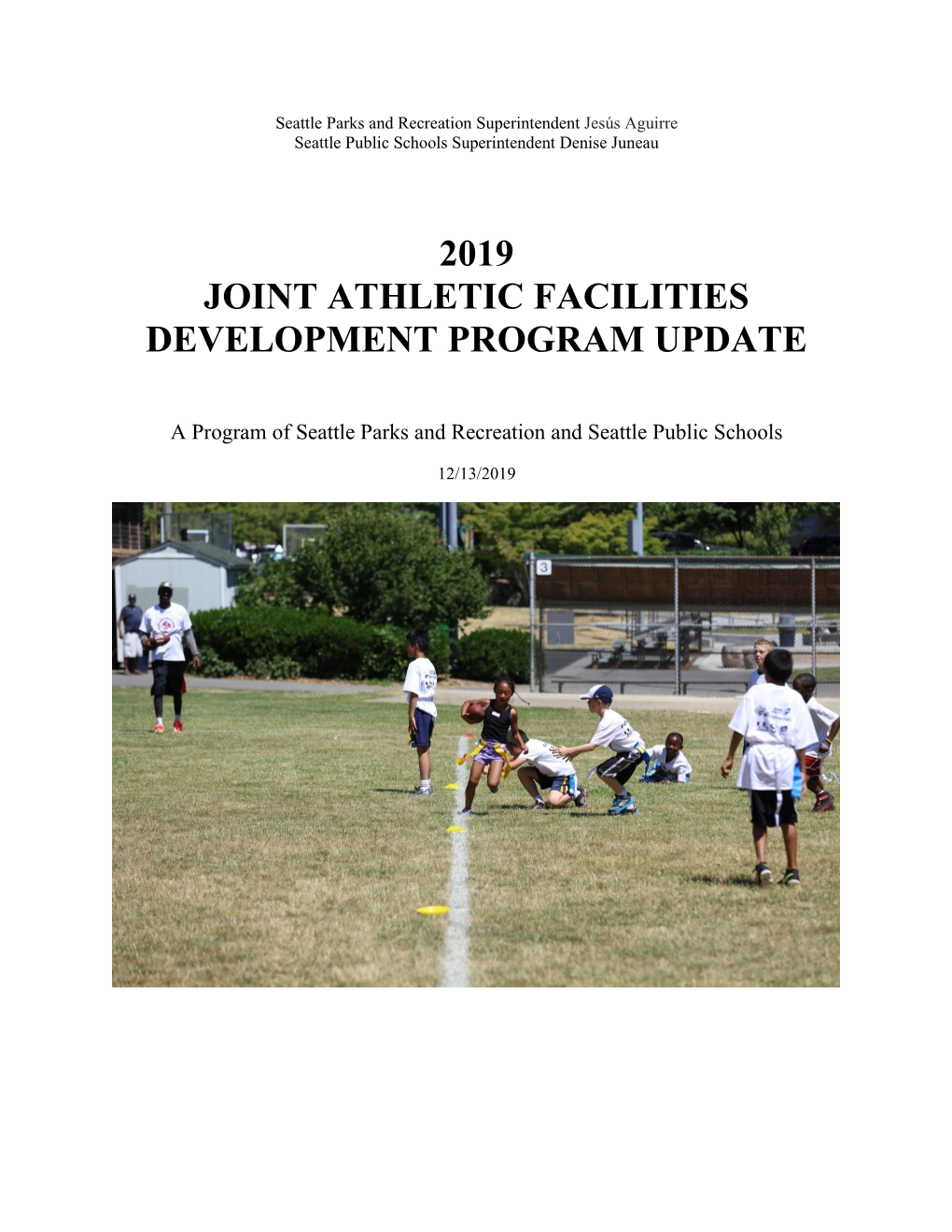 2019 Joint Athletic Facilities Development Program Update
