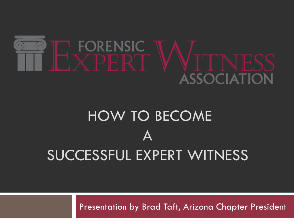 Forensic Expert Witness Association (FEWA)