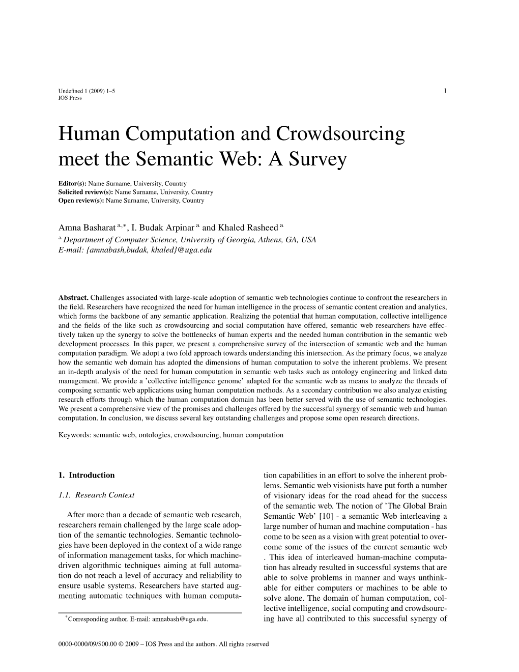 Human Computation and Crowdsourcing Meet the Semantic Web: a Survey