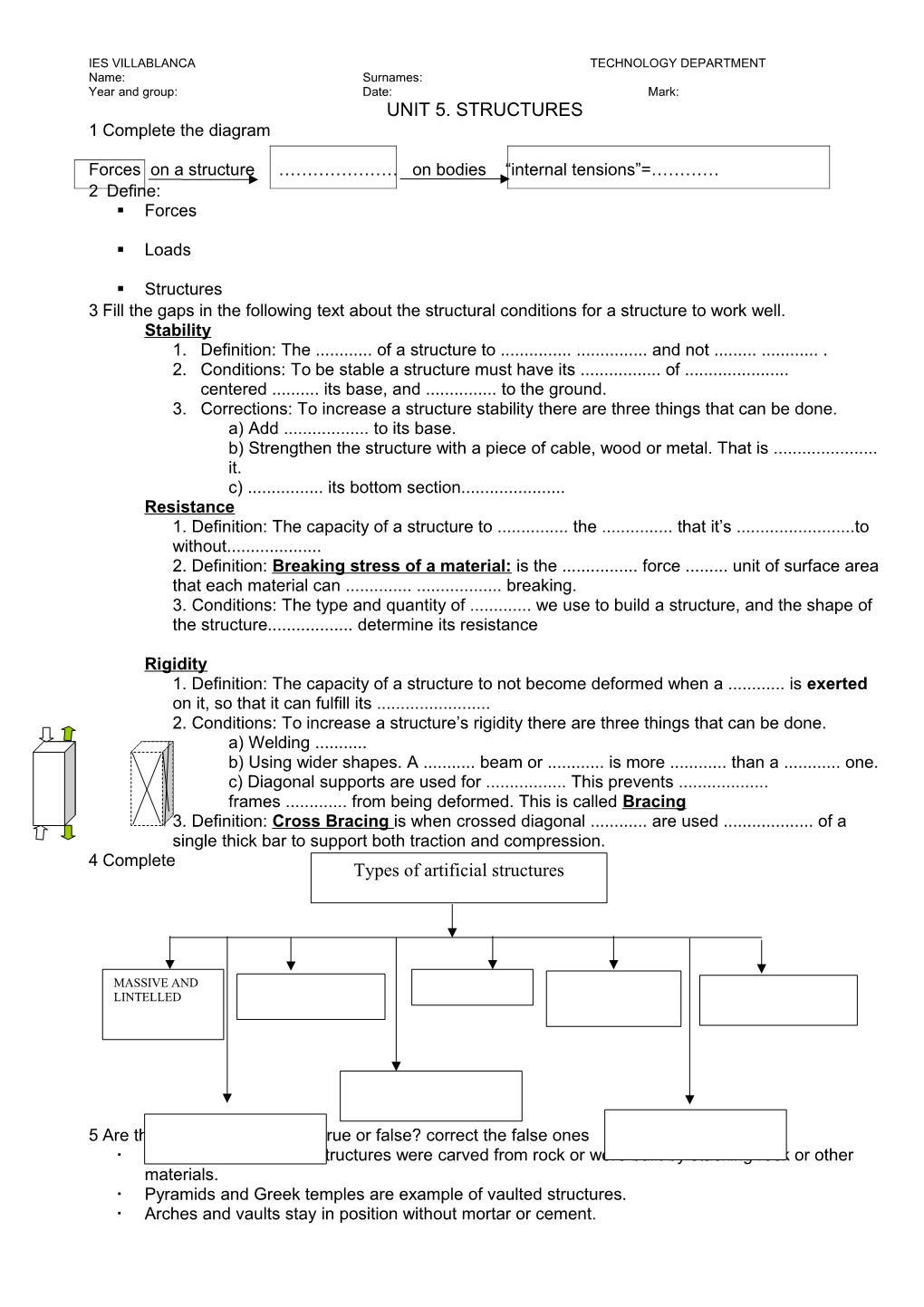 Complete the Diagram