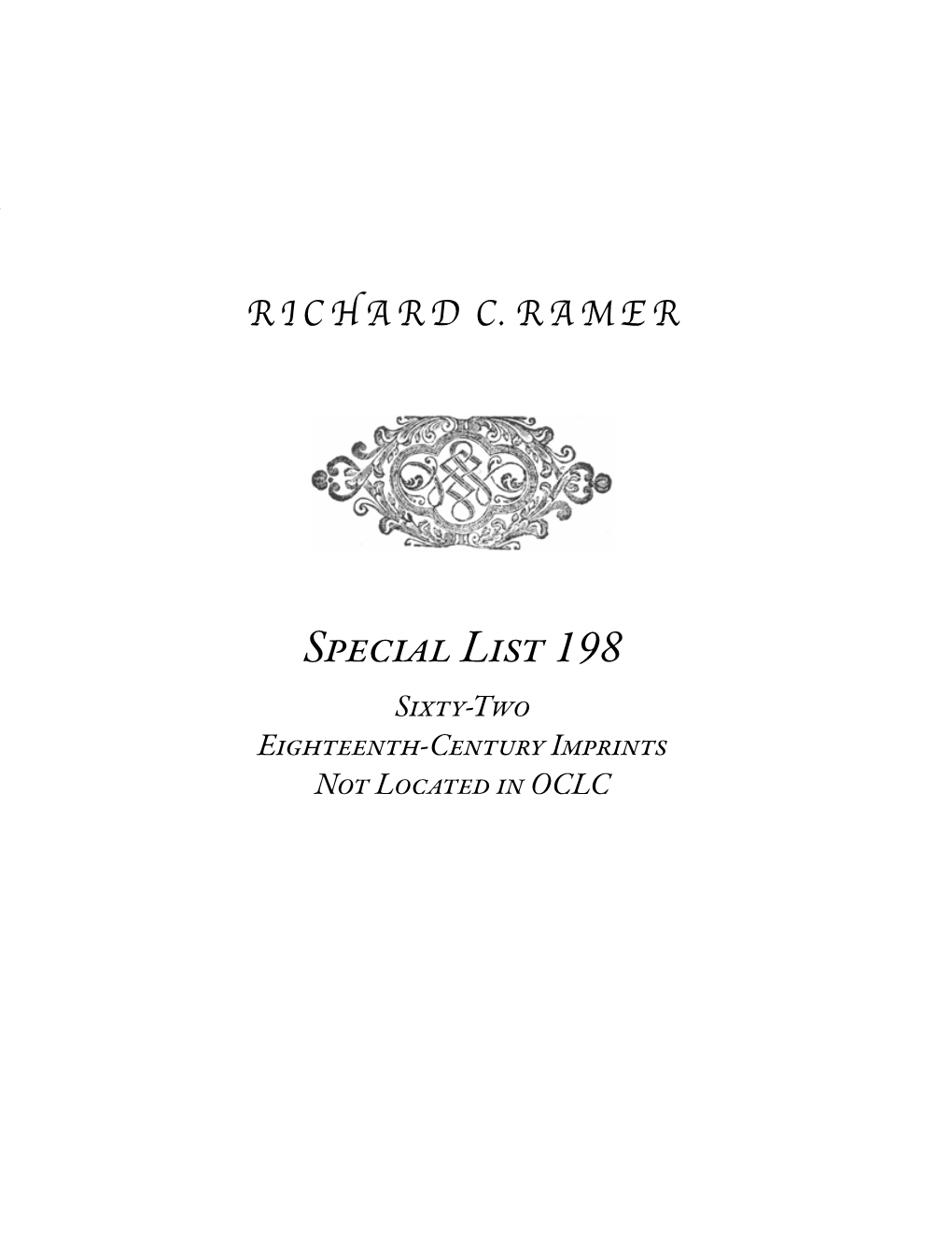 Special List 198 1